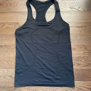lululemon athletica Black Racerback Tank Top size 6